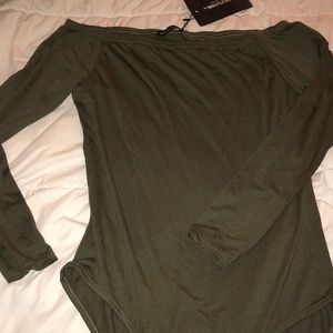 Olive Bardot Bodysuit